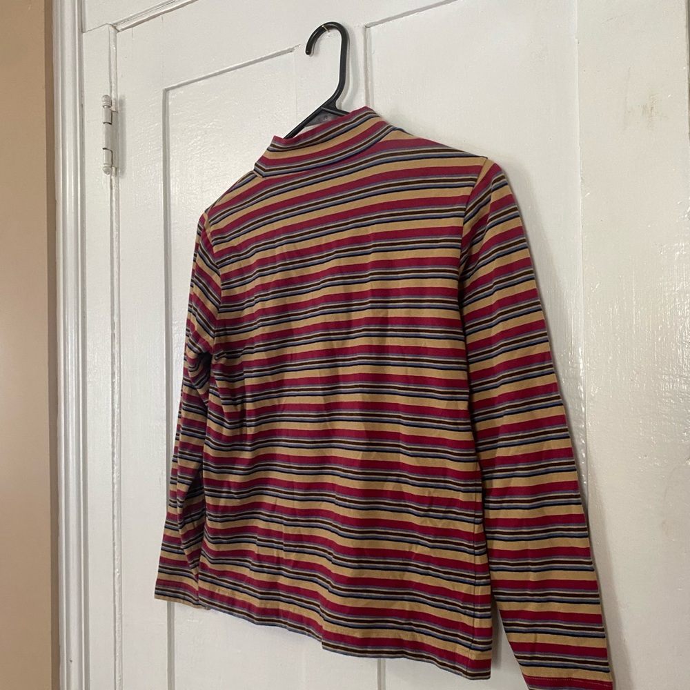 Vintage Lizsport Long Sleeve Stripped Top - Picture 4 of 5